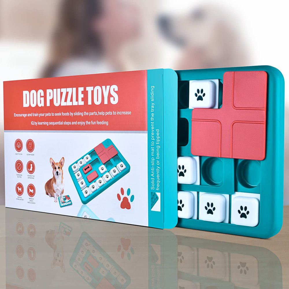 Dog Puzzle Toys for Smart Dogs, Interactive Dog Treat Puzzle for Large Medium Small Breeds, Dog Enrichment Toys for Mental Stimulation Brain Games, Dog Food Puzzles Treat Dispensing Toys