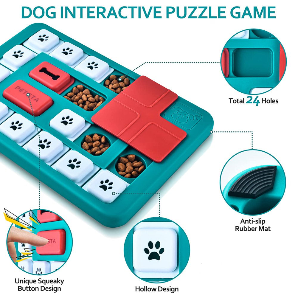 Dog Puzzle Toys for Smart Dogs, Interactive Dog Treat Puzzle for Large Medium Small Breeds, Dog Enrichment Toys for Mental Stimulation Brain Games, Dog Food Puzzles Treat Dispensing Toys